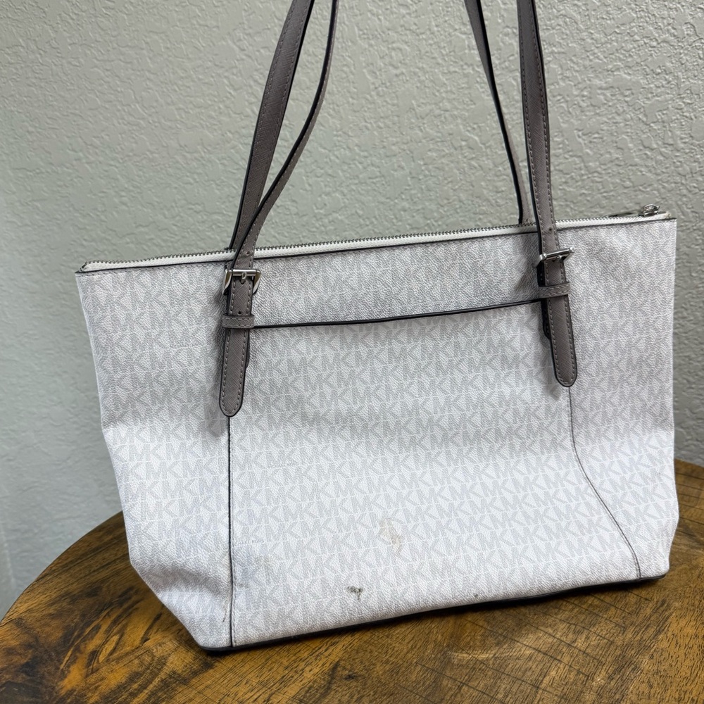 White And Grey Mk Pattern Michael Kors Medium Siz… - image 2